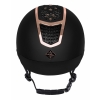 Kask jeździecki Quantinum Chic 2.0 Rosegold czarny Fair Play