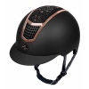 Kask jeździecki Quantinum Chic 2.0 Rosegold czarny Fair Play