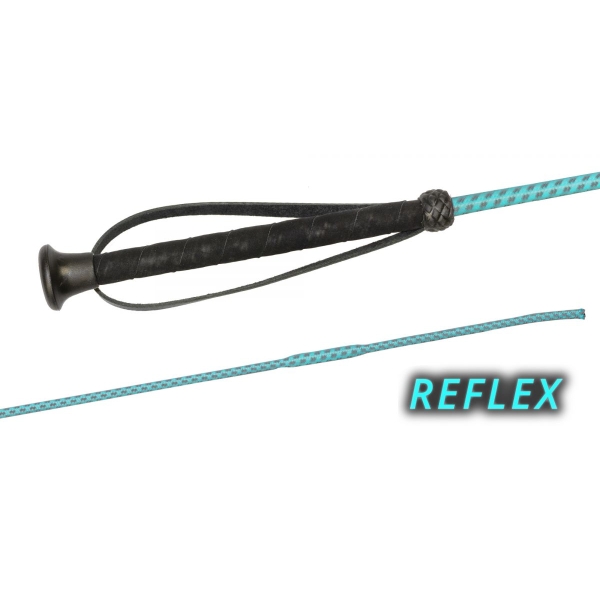 Bat jeździecki Fleck Reflex Neon UltraSoft grip light blue