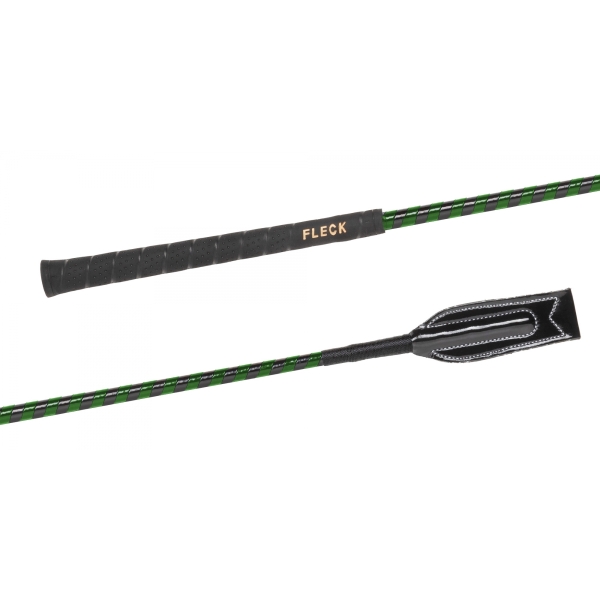 Bat jeździecki skokowy Fleck Patent black-green 55cm