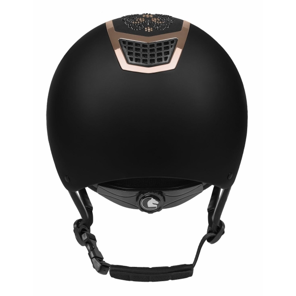 Kask jeździecki Quantinum Chic 2.0 Rosegold czarny Fair Play