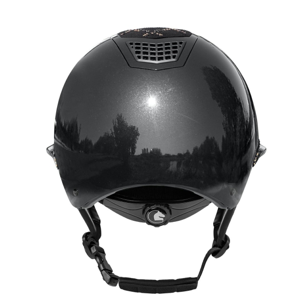 Kask jeździecki APOLEUS Spotlight Shiny W-V czarny Fair Play