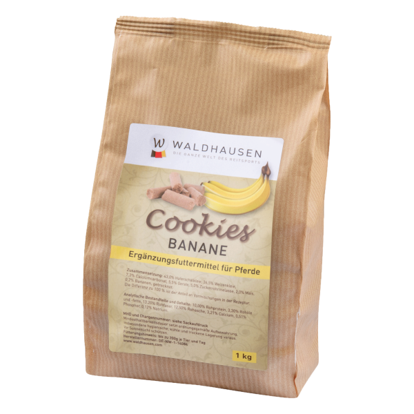 Smakołyki Cookies bananowe, 1kg Waldhausen