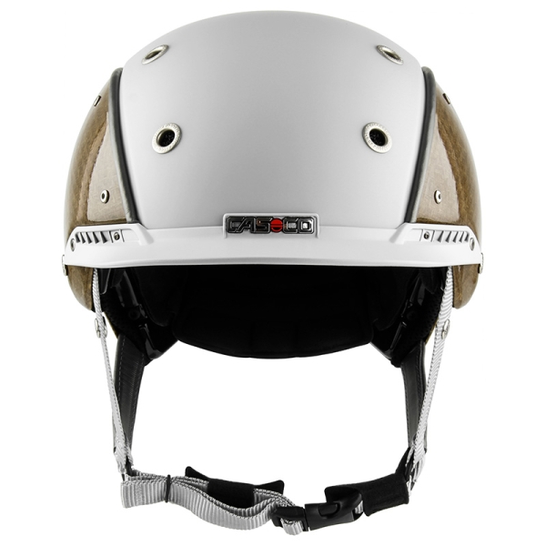 Kask jeździecki Casco Champ-3 Flachsfaser whitegrey