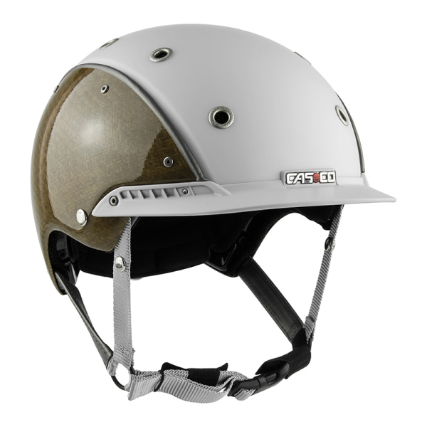 Kask jeździecki Casco Champ-3 Flachsfaser whitegrey