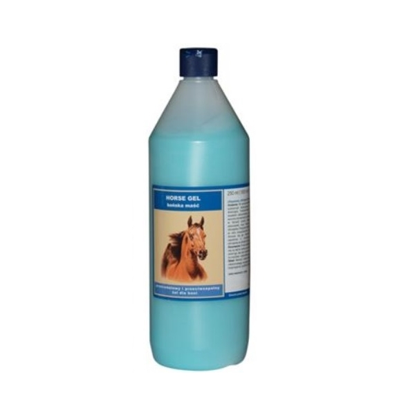 Horse Gel - Eclipse Blue, rozgrzewający żel dla koni do likwidacji obrzęków, 1 litr