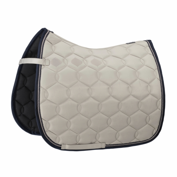 Czaprak Glossy Wave Contrast dove/navy z ozdobnym sznureczkiem Eskadron, Kolekcja Core