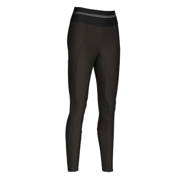 Legginsy damskie Gia Grip Athleisure Pikeur brocade brown, Kolekcja Standard